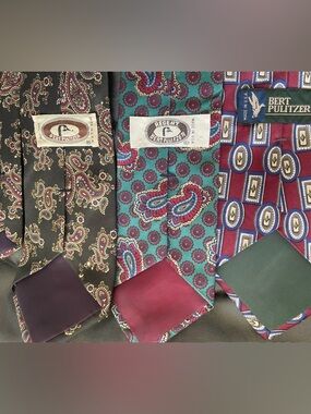 Bert Pulitzer ties. 3 total